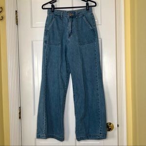 Forever 21 Wide-Leg Denim Pants